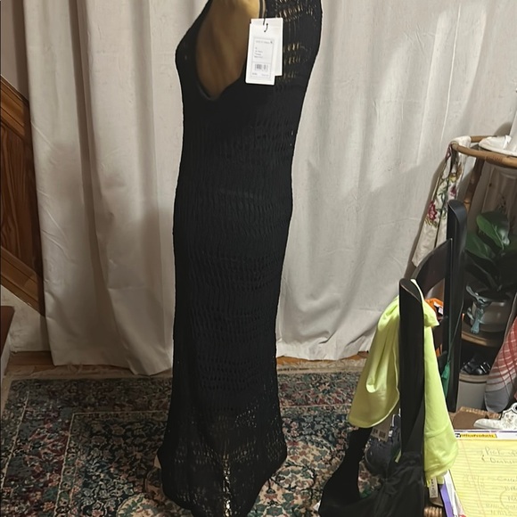 Theory Black Sleeveless Scoop Neck Maxi Gown - Picture 13 of 14
